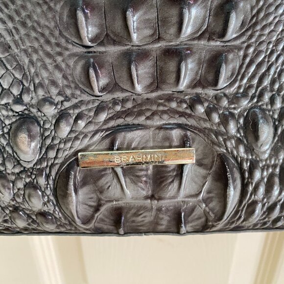 Brahmin Tabitha Handbag Grey and Black - Picture 4 of 5